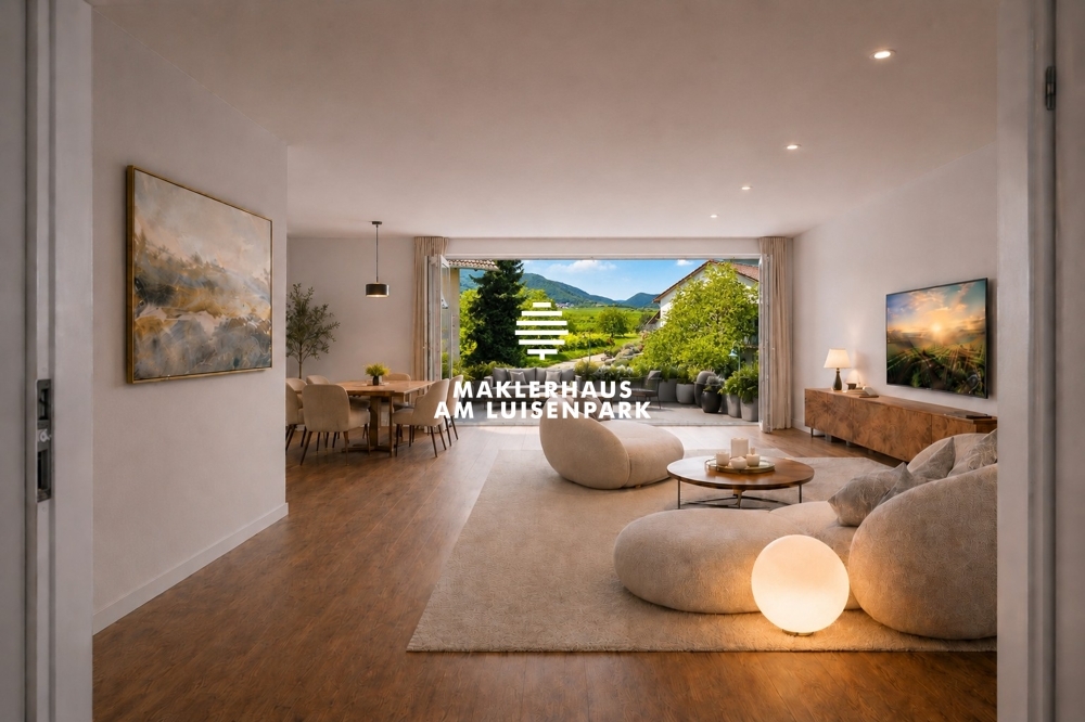 Neubau-Wohntraum in der Südpfalz nahe Landau - 
Barrierefreie Dreizimmerwohnung mit West-Terrasse