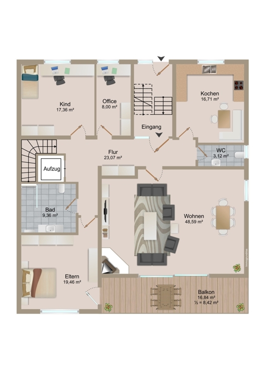 Wohnungsgrundriss