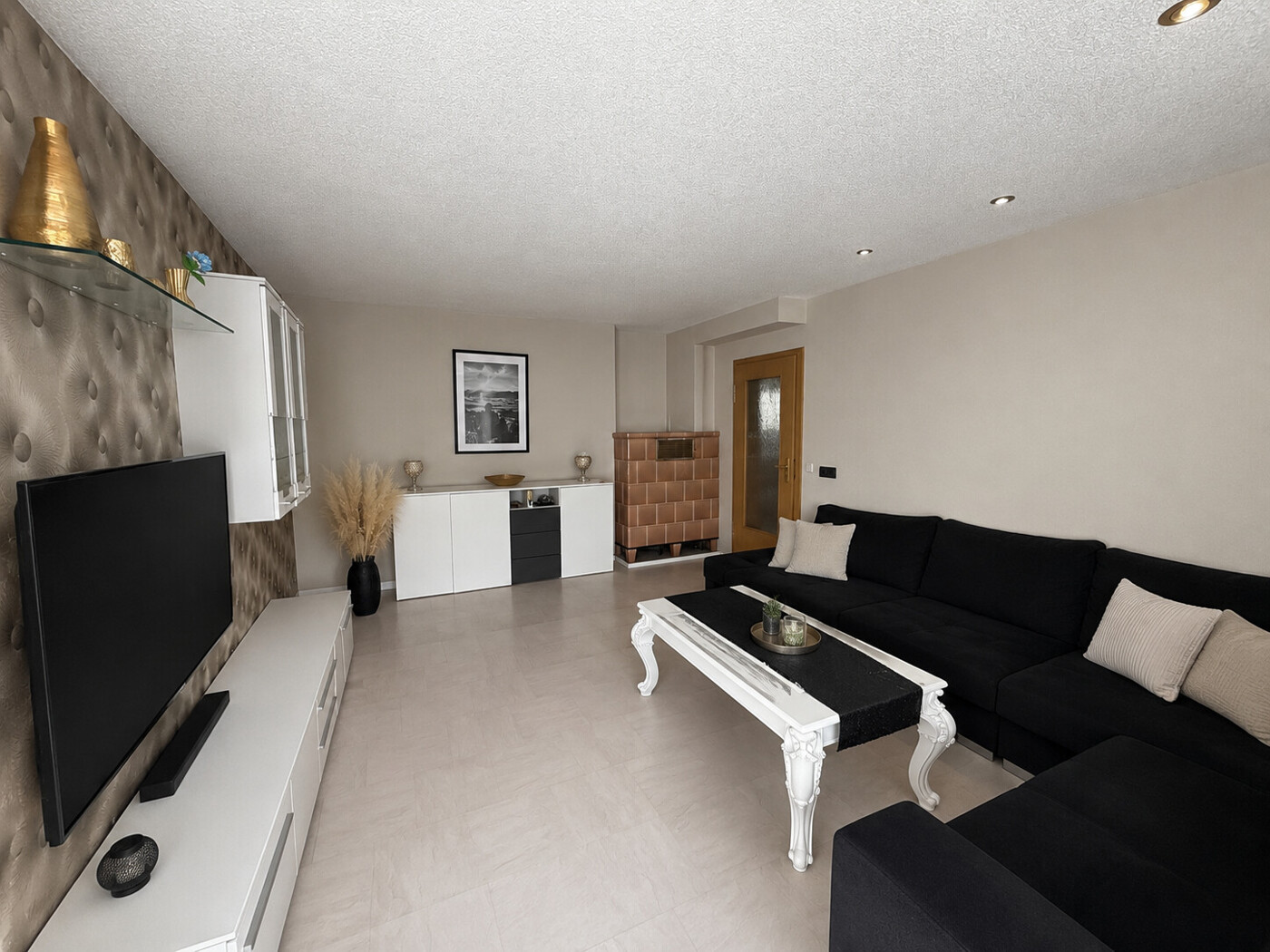Wohnzimmer mit Virtuelles Homestaging