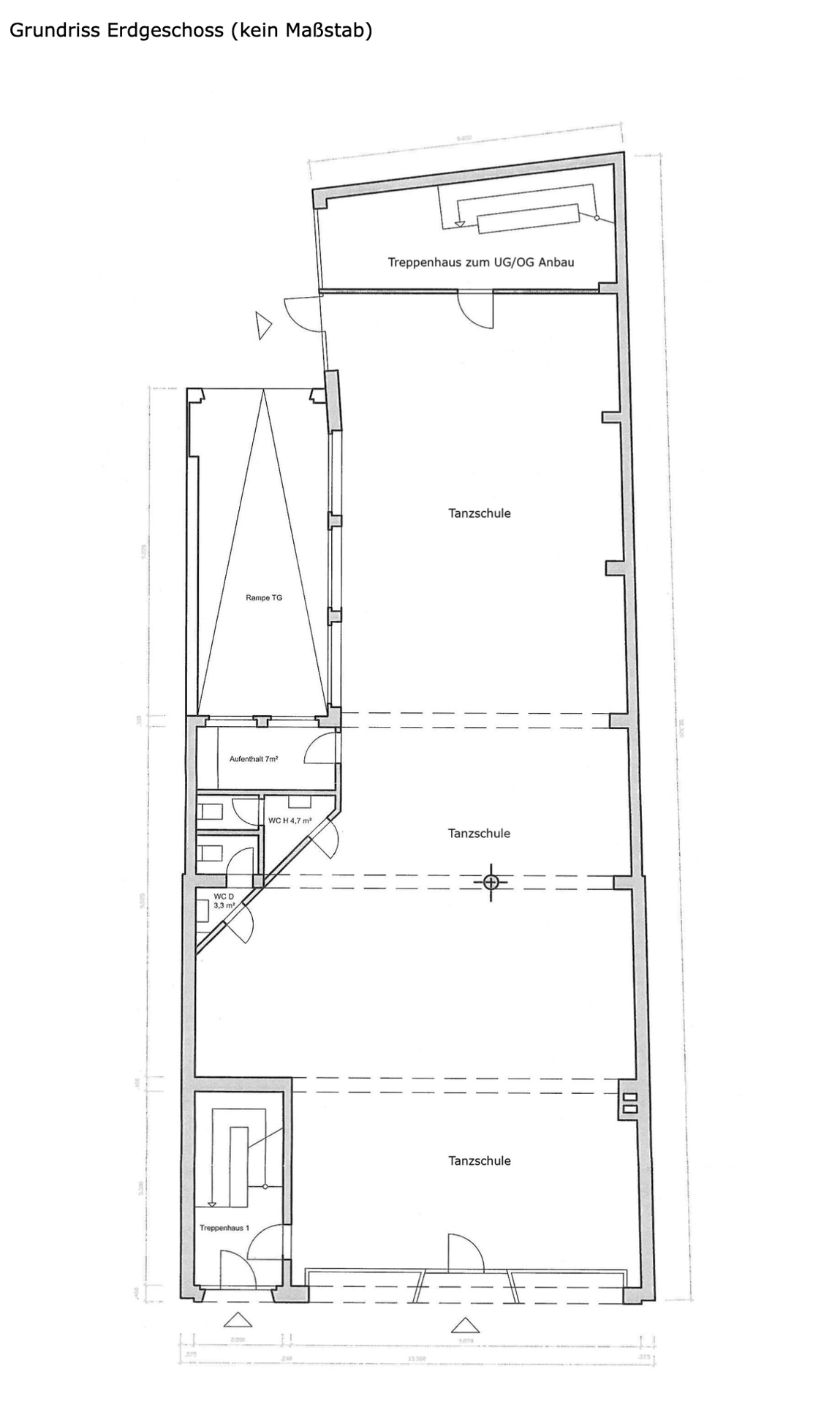 Grundriss EG Tanzschule