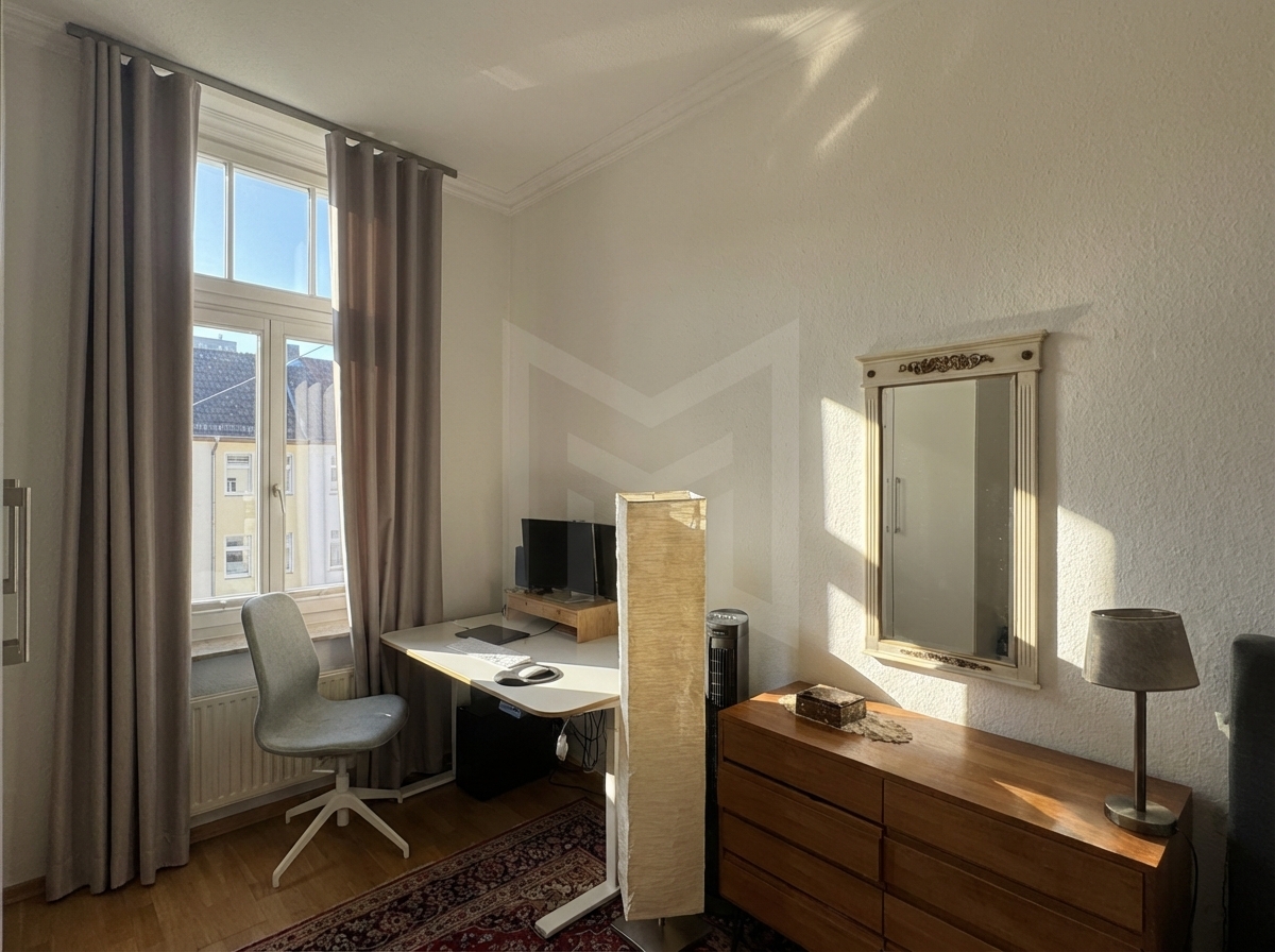 Innenansicht Arbeits- und Schlafzimmer