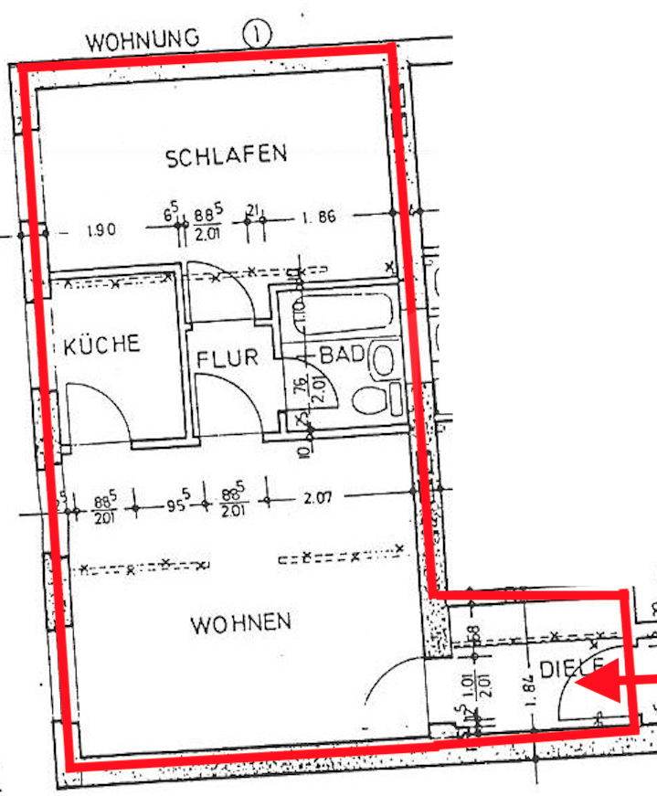 Grundriss WHG 1