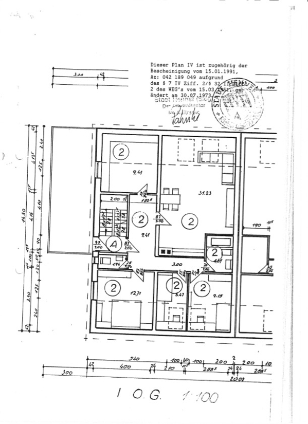 Grundriss Wohnung Nr. 2