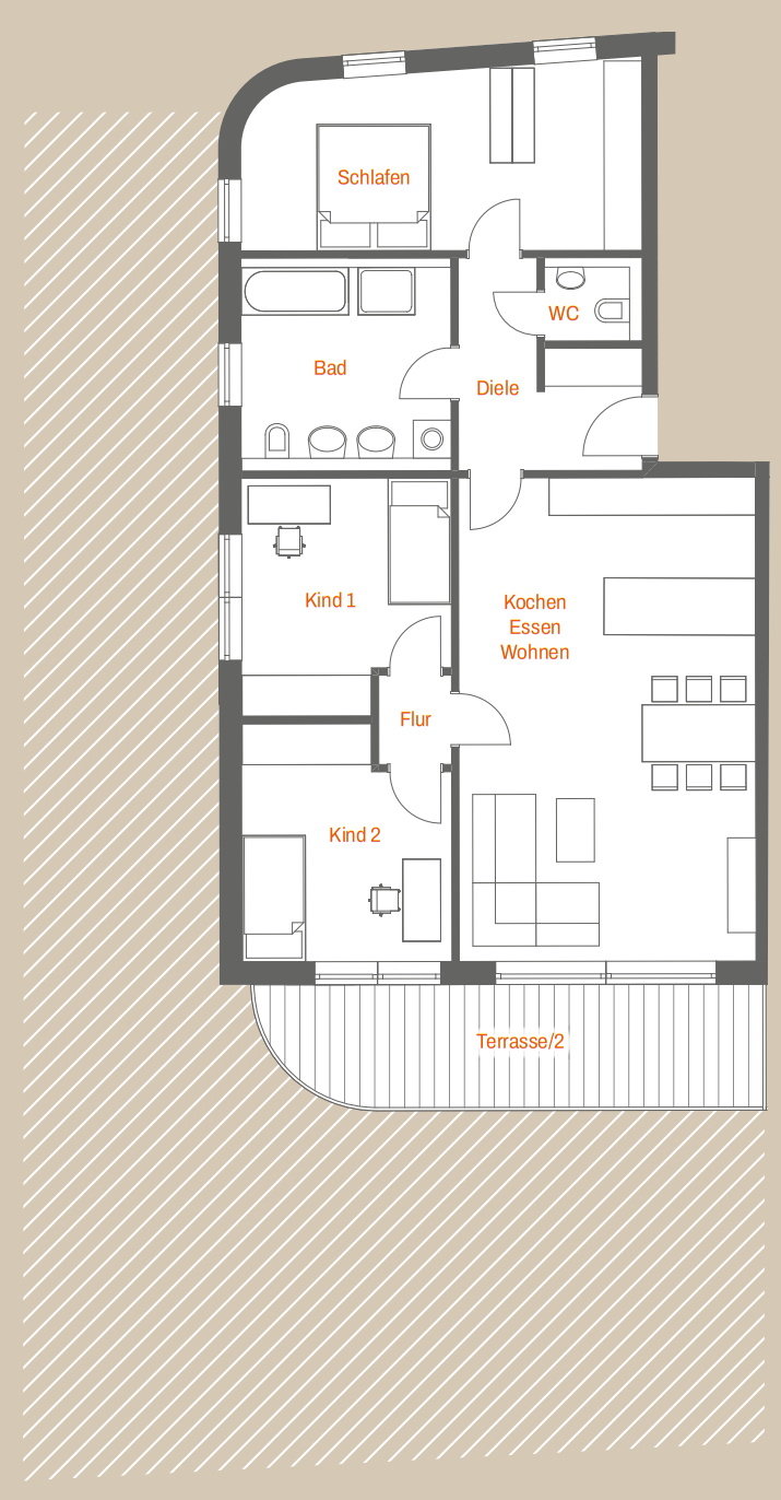 Grundriss WE2