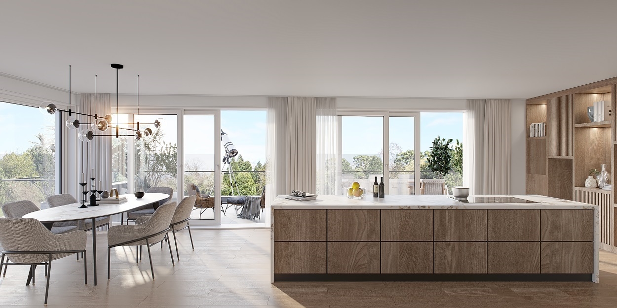 Innenraum - Visualisierung, Wohnraum Penthouse