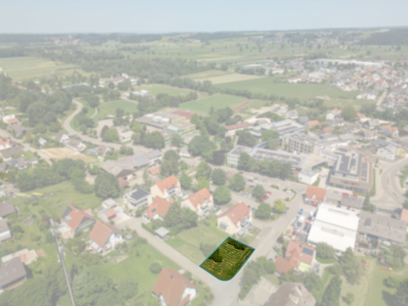 Markiertes Grundstück
