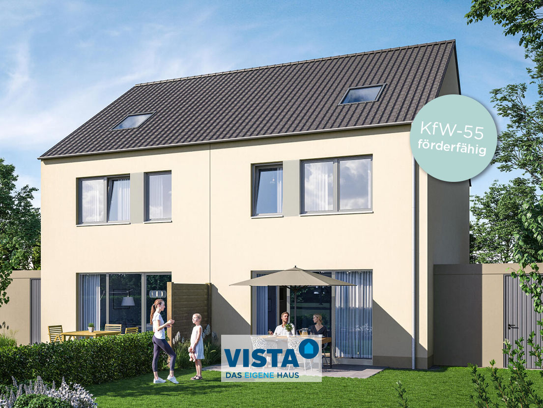 KfW55 förderfähig - DHH Garten