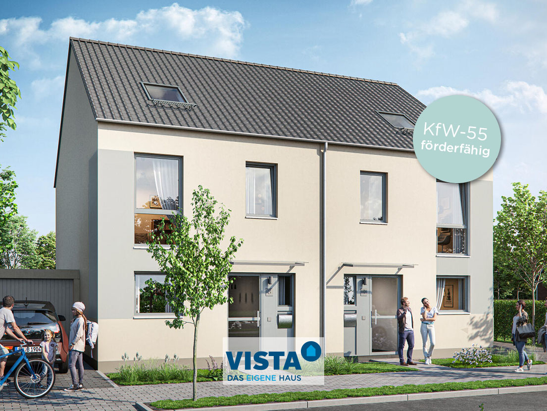 KfW55 förderfähig - DHH Eingang