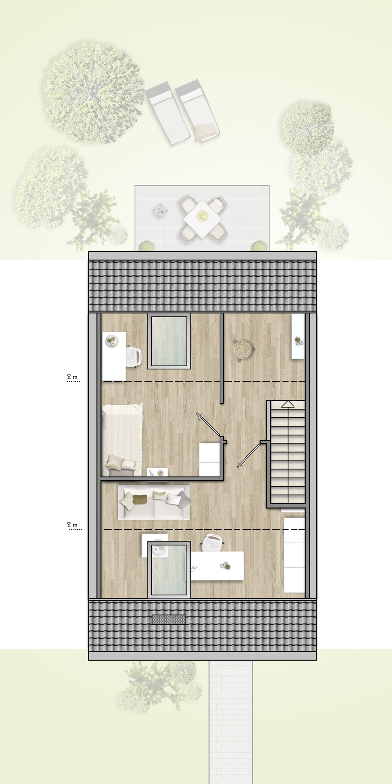 DG Grundriss V2 - VISTA-L - zwei Zimmer