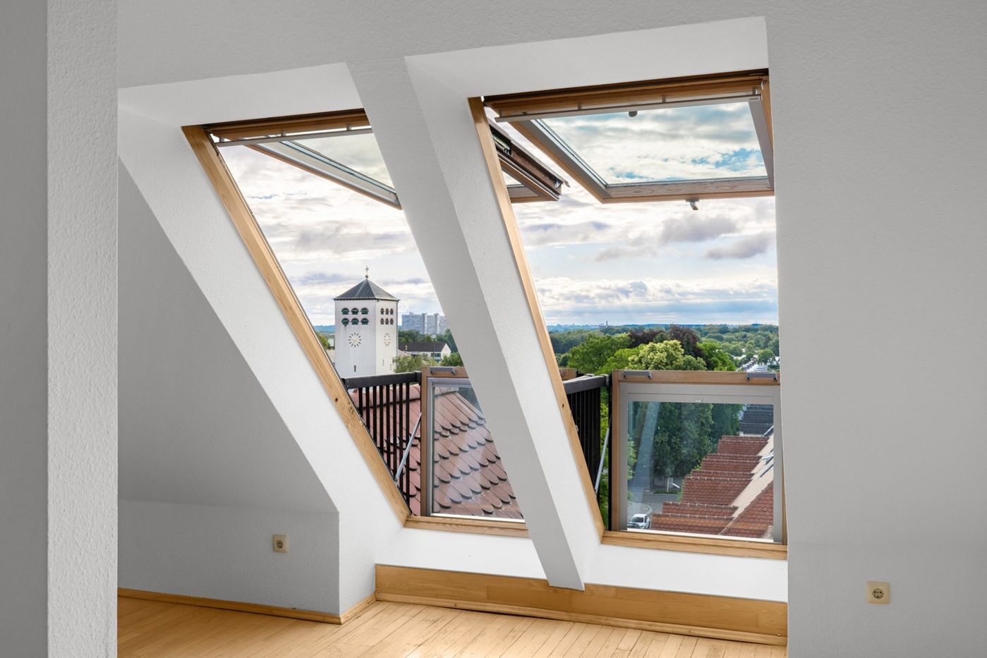 Balkonfenster mit Weitblick