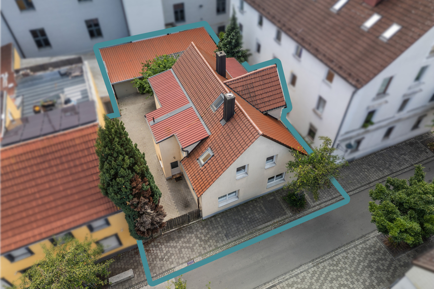 Grundstück Vogelperspektive