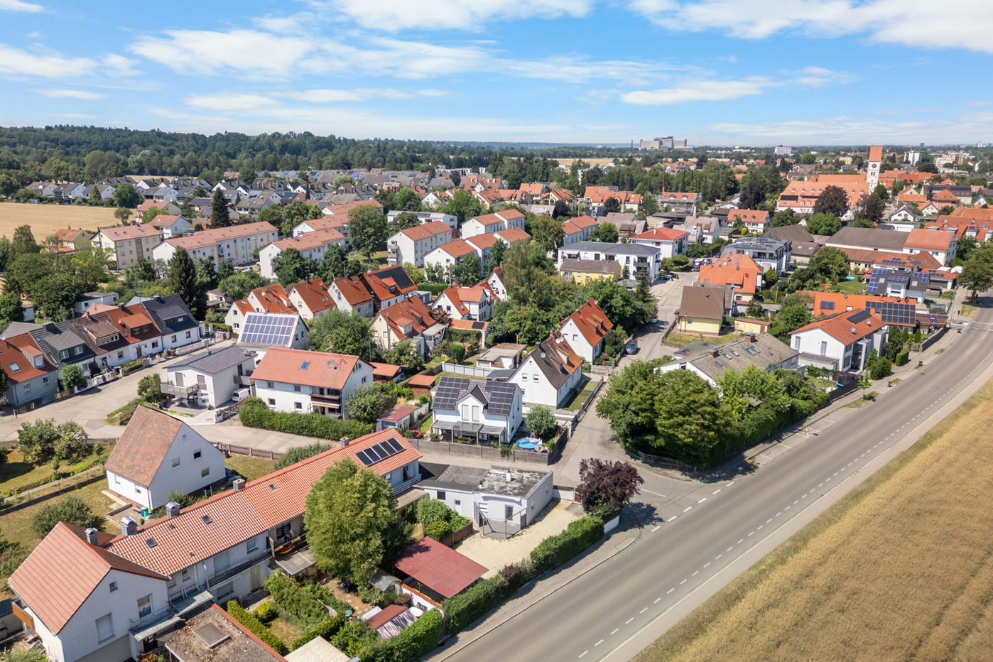 Blick Richtung Stadtbergen