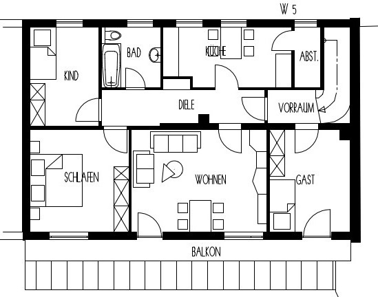 Grundriss OG - W5