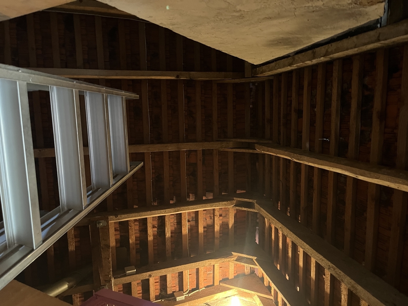 Blick in den Dachstuhl
