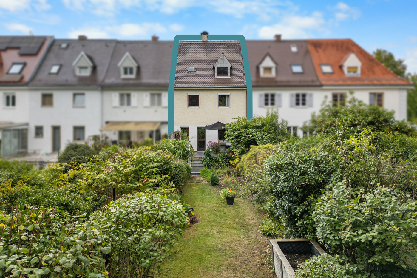 Rückwertige Ansicht