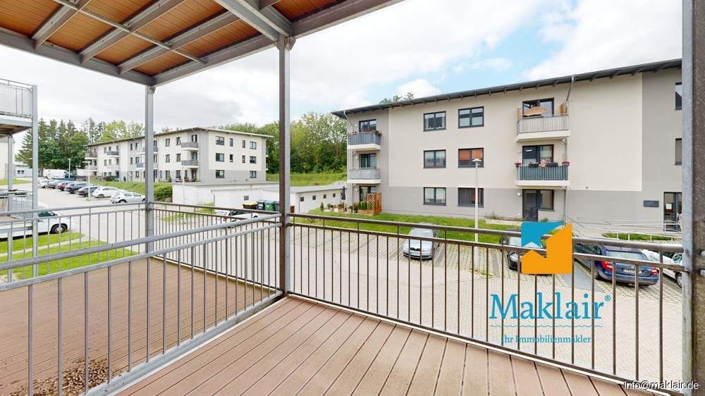 Blick vom Balkon