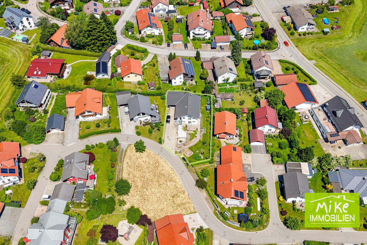 Vogelperspektive markiert