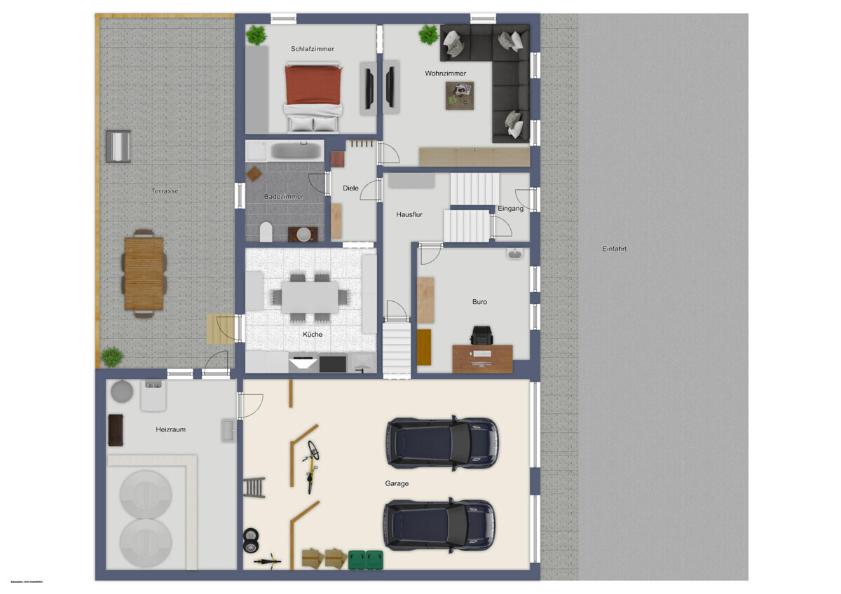 Grundriss EG mit Außenbereich