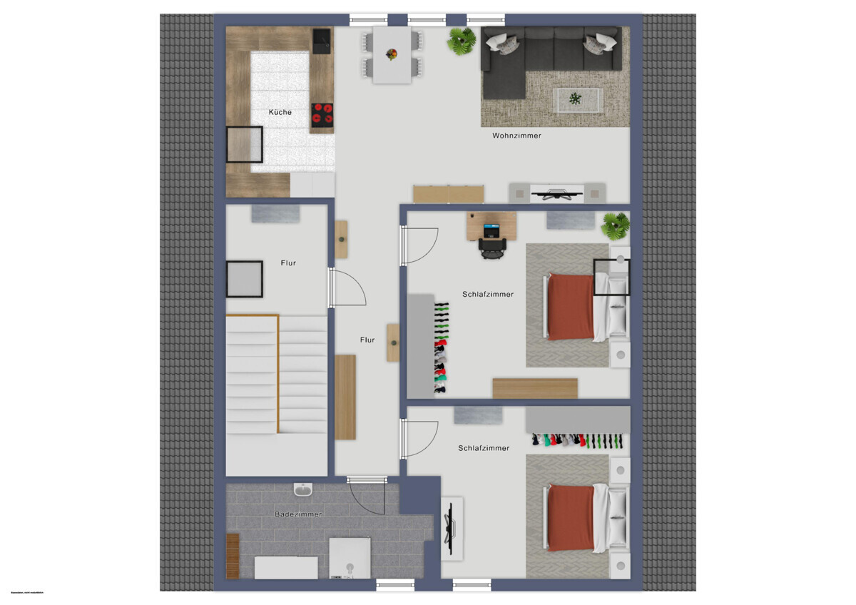 Grundriss der Wohnung