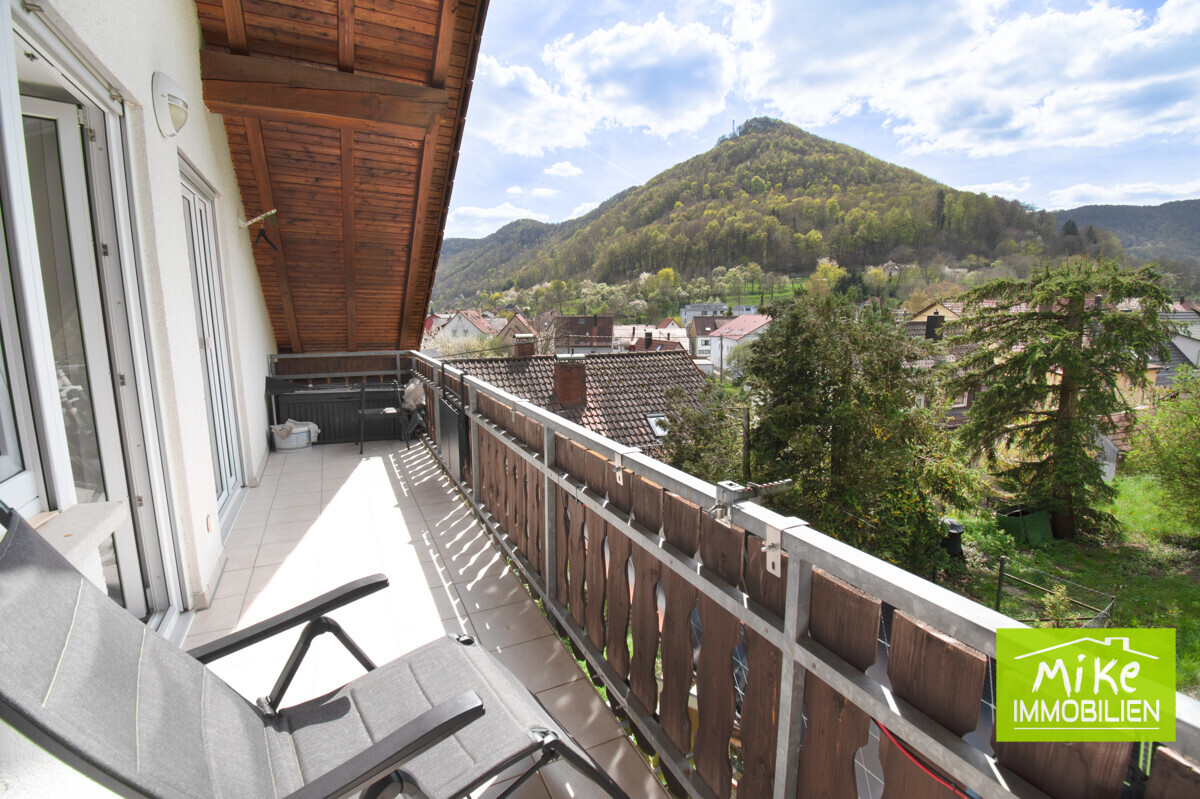 Balkon mit Aussischt ins Grüne
