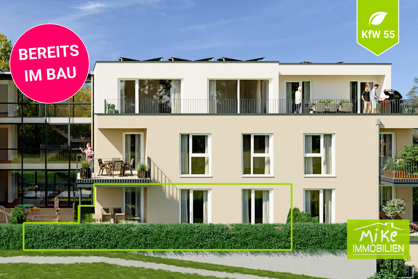 Wohnung 3 im Haus 1 markiert Titel