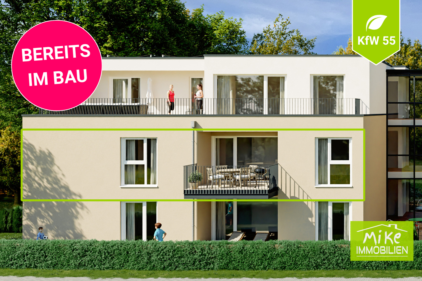Wohnung 9 im Haus 2 markiert Titel