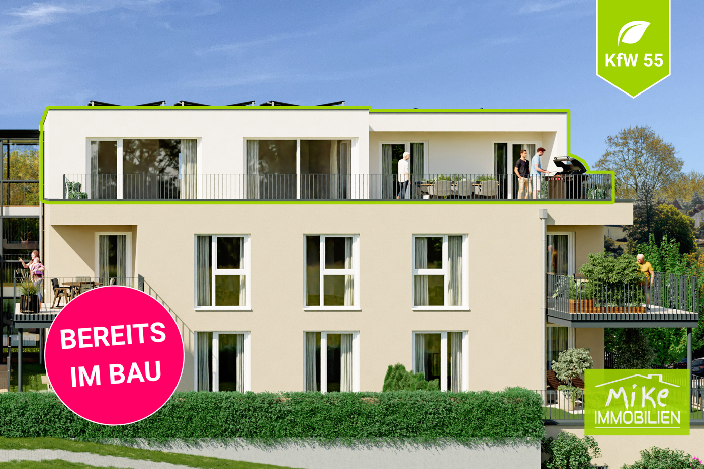 Wohnung 11 im Haus 1 markiert Titel