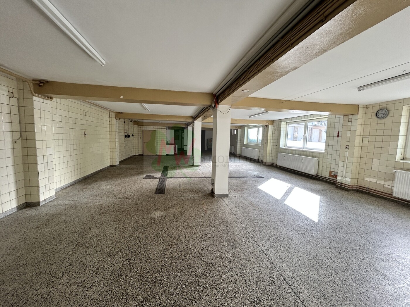Teil einer Hallenflächen