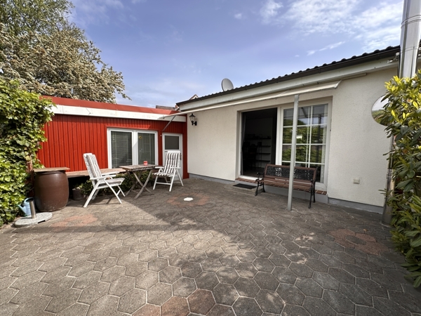 Windgeschützte Terrasse