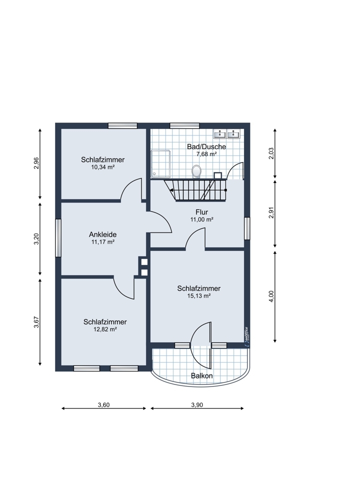Grundriss Obergeschoss