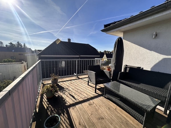 Chillbereich auf der Dachterrasse