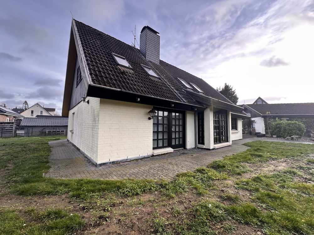 Seitenansicht des Hauses