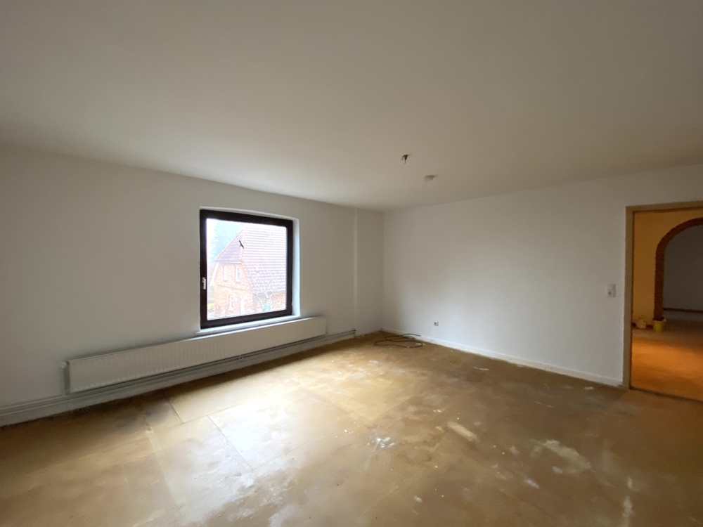 Wohnzimmer in der Sanierung