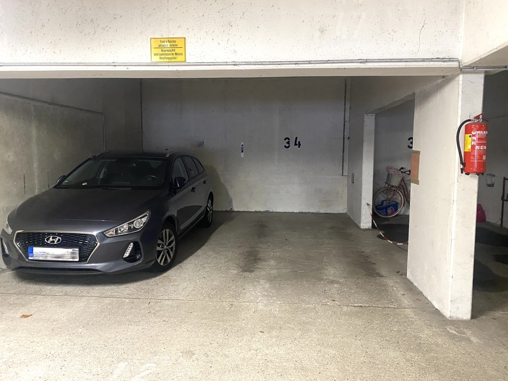 Stellplatz 34 in der Tiefgarage