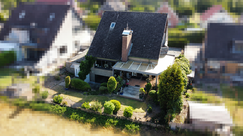 Rückansicht des Hauses