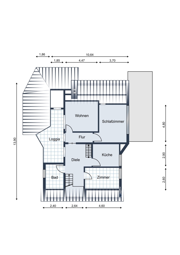 Grundriss Dachgeschoss