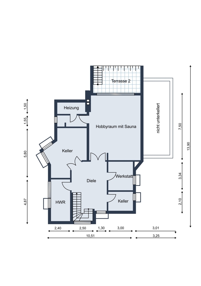 Grundriss Kellergeschoss