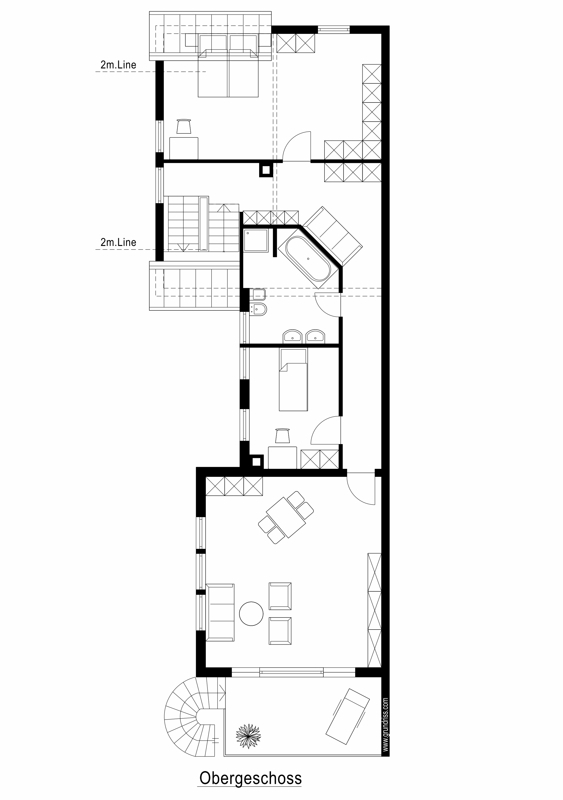 Grundriss Obergeschoss