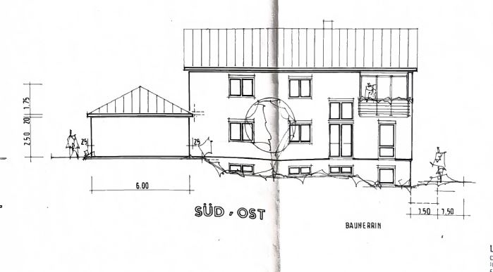 Ansicht Haus Bauvorhaben