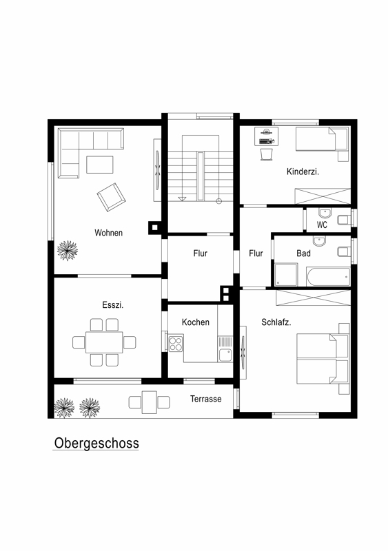 Grundriss Obergeschoss