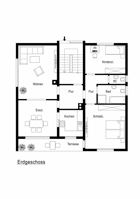 Grundriss Erdgeschoss