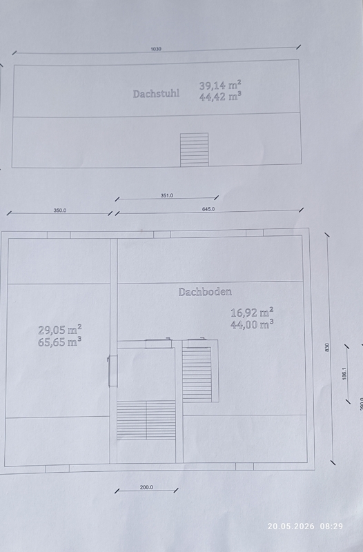 Grundriss Dachgeschoss