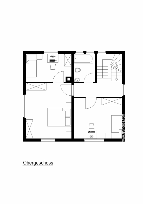 Grundriss Obergeschoss