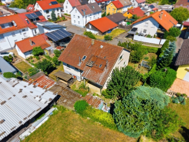 Haus von hinten
