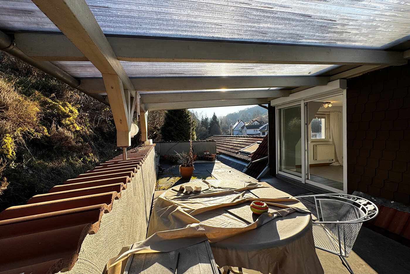 Überdachte Terrasse