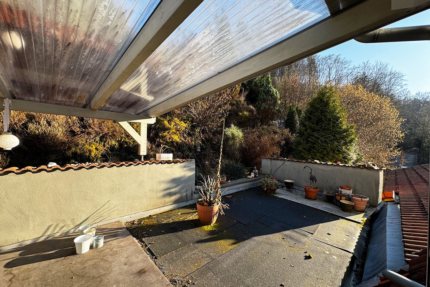 Überdachte Terrasse