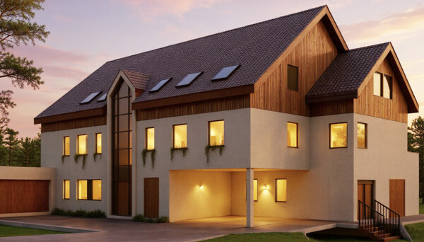 Einfahrt und Eingansbereich