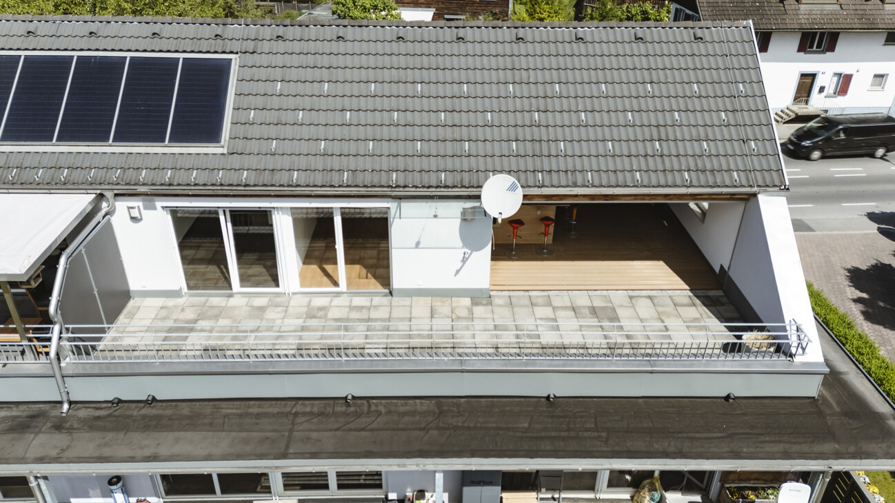 Luftansicht Dachterrasse