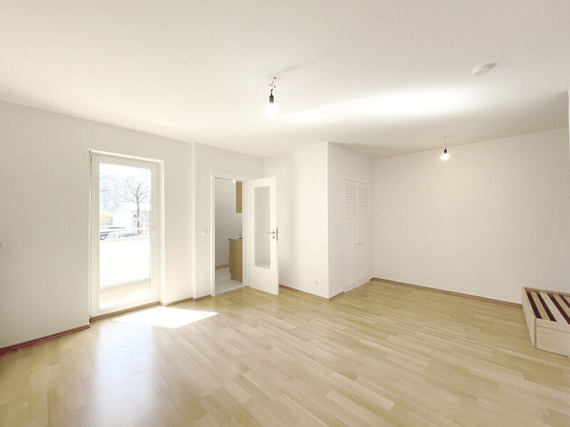 Blich durch den großen und hellen Wohnraumes