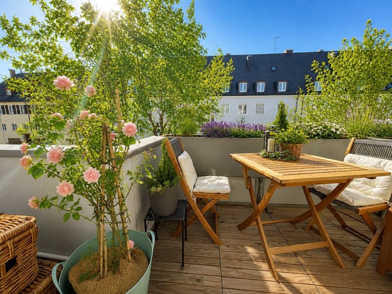 Sonniger Südwest-Balkon